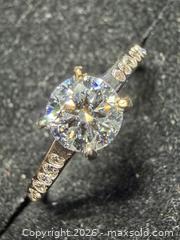MaxSold Auction: 10K Yellow Gold (1.35g), Lab Diamond (0.35ct), Size 7. Accented with CZ; Made in Canada. - Toronto (Ontario, Canada) PARTNER MANAGED Downsizing Online Auction - Yonge Street