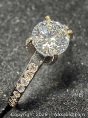 MaxSold Auction: 10K Yellow Gold (1.35g), Lab Diamond (0.35ct), Size 7. Accented with CZ; Made in Canada. - Toronto (Ontario, Canada) PARTNER MANAGED Downsizing Online Auction - Yonge Street