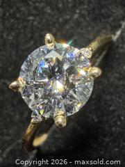 MaxSold Auction: 10K Yellow Gold (1.6g), Lab Diamond (1.2ct), Size 6. Made in Canada. - Toronto (Ontario, Canada) PARTNER MANAGED Downsizing Online Auction - Yonge Street
