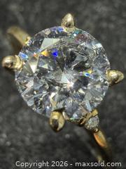 MaxSold Auction: 10K Yellow Gold (1.6g), Lab Diamond (1.2ct), Size 6. Made in Canada. - Toronto (Ontario, Canada) PARTNER MANAGED Downsizing Online Auction - Yonge Street