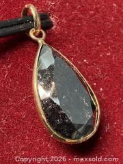 MaxSold Auction: 10K Yellow Gold Pendant (1.05g), Black Diamond (4.45ct). Handcrafted in Canada. - Toronto (Ontario, Canada) PARTNER MANAGED Downsizing Online Auction - Yonge Street