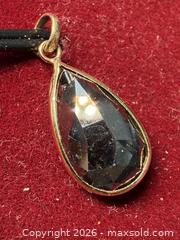 MaxSold Auction: 10K Yellow Gold Pendant (1.05g), Black Diamond (4.45ct). Handcrafted in Canada. - Toronto (Ontario, Canada) PARTNER MANAGED Downsizing Online Auction - Yonge Street