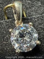 MaxSold Auction: 10K Yellow Gold Pendant, Lab Diamond (0.96ct). Rose gold frame. - Toronto (Ontario, Canada) PARTNER MANAGED Downsizing Online Auction - Yonge Street