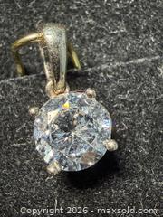 MaxSold Auction: 10K Yellow Gold Pendant, Lab Diamond (0.96ct). Rose gold frame. - Toronto (Ontario, Canada) PARTNER MANAGED Downsizing Online Auction - Yonge Street