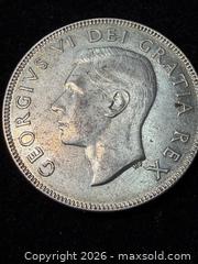 MaxSold Auction: 1952 Canadian 50-Cent Silver Coin (11.67g). Vintage coin. - Toronto (Ontario, Canada) PARTNER MANAGED Downsizing Online Auction - Yonge Street