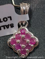 MaxSold Auction: Silver(2.25g)Ruby(2.55ct)Pendant  - Toronto (Ontario, Canada) PARTNER MANAGED Downsizing Online Auction - Yonge Street