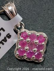 MaxSold Auction: Silver(2.25g)Ruby(2.55ct)Pendant  - Toronto (Ontario, Canada) PARTNER MANAGED Downsizing Online Auction - Yonge Street