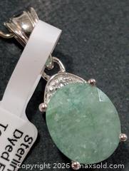 MaxSold Auction: Silver(2.31g)Dyed Emerald (3.20ct) - Toronto (Ontario, Canada) PARTNER MANAGED Downsizing Online Auction - Yonge Street