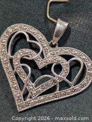 MaxSold Auction: Silver(3.06g) Diamond Pendant  - Toronto (Ontario, Canada) PARTNER MANAGED Downsizing Online Auction - Yonge Street