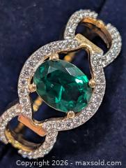 MaxSold Auction: Silver(3.50g)Chrome Diopside&CZ Ring - Toronto (Ontario, Canada) PARTNER MANAGED Downsizing Online Auction - Yonge Street