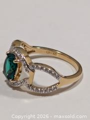 MaxSold Auction: Silver(3.50g)Chrome Diopside&CZ Ring - Toronto (Ontario, Canada) PARTNER MANAGED Downsizing Online Auction - Yonge Street