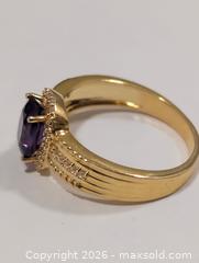 MaxSold Auction: Silver(4.19g) Amethyst&CZ Ring,size 9.5 - Toronto (Ontario, Canada) PARTNER MANAGED Downsizing Online Auction - Yonge Street