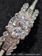 MaxSold Auction: Silver(6.2g)CZ Ring,size 8  - Toronto (Ontario, Canada) PARTNER MANAGED Downsizing Online Auction - Yonge Street