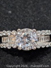 MaxSold Auction: Silver(6.2g)CZ Ring,size 8  - Toronto (Ontario, Canada) PARTNER MANAGED Downsizing Online Auction - Yonge Street
