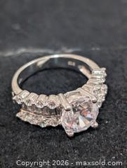 MaxSold Auction: Silver(6.2g)CZ Ring,size 8  - Toronto (Ontario, Canada) PARTNER MANAGED Downsizing Online Auction - Yonge Street