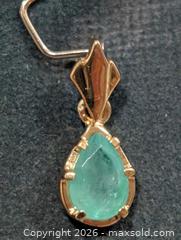 MaxSold Auction: Silver Emerald Pendant  - Toronto (Ontario, Canada) PARTNER MANAGED Downsizing Online Auction - Yonge Street