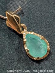 MaxSold Auction: Silver Emerald Pendant  - Toronto (Ontario, Canada) PARTNER MANAGED Downsizing Online Auction - Yonge Street