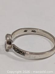 MaxSold Auction: Silver Marcasite&CZ Ring,size 8  - Toronto (Ontario, Canada) PARTNER MANAGED Downsizing Online Auction - Yonge Street