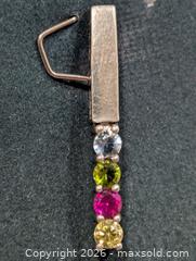 MaxSold Auction: Silver Multi Gemstone Pendant  - Toronto (Ontario, Canada) PARTNER MANAGED Downsizing Online Auction - Yonge Street