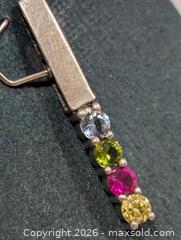 MaxSold Auction: Silver Multi Gemstone Pendant  - Toronto (Ontario, Canada) PARTNER MANAGED Downsizing Online Auction - Yonge Street