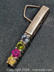 MaxSold Auction: Silver Multi Gemstone Pendant  - Toronto (Ontario, Canada) PARTNER MANAGED Downsizing Online Auction - Yonge Street