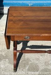 MaxSold Auction: Antique Drop Leaf Coffee Table - Burlington (Ontario, Canada) SELLER MANAGED Estate Sale Online Auction - Fairview Street (STORAGE)