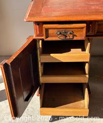 MaxSold Auction: Antique Wood Pedestal Writing Desk - Burlington (Ontario, Canada) SELLER MANAGED Estate Sale Online Auction - Fairview Street (STORAGE)