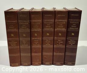 MaxSold Auction: Canada in the Great War (WWl) Patricia Edition 6 vol Ltd Ed  Leather Bound Book Set - Burlington (Ontario, Canada) SELLER MANAGED Estate Sale Online Auction - Fairview Street (STORAGE)
