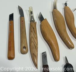 MaxSold Auction: Collection of 22 Wood Carving Chisels & Gouges, Etc c/w Leather Pouch - Burlington (Ontario, Canada) SELLER MANAGED Estate Sale Online Auction - Fairview Street (STORAGE)