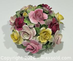 MaxSold Auction:  Collection of Vintage Floral China Bouquet (5) - Burlington (Ontario, Canada) SELLER MANAGED Estate Sale Online Auction - Fairview Street (STORAGE)