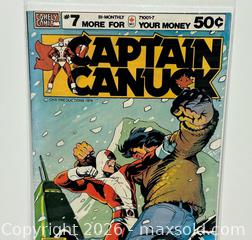 MaxSold Auction: Comely Comix Captain Canuck #7 Comic - Burlington (Ontario, Canada) SELLER MANAGED Estate Sale Online Auction - Fairview Street (STORAGE)