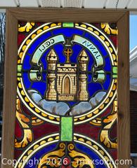 MaxSold Auction: Gorgeous Antique Framed Leaded Stain Glass Panel - Burlington (Ontario, Canada) SELLER MANAGED Estate Sale Online Auction - Fairview Street (STORAGE)