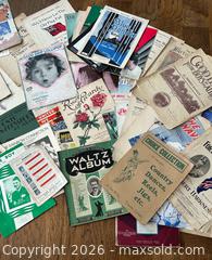 MaxSold Auction: Large Collection of Vintage Sheet Music +   - Burlington (Ontario, Canada) SELLER MANAGED Estate Sale Online Auction - Fairview Street (STORAGE)