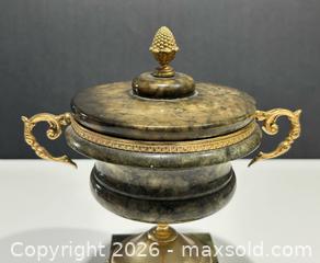 MaxSold Auction: Made in Italy Genuine Alabaster Hand Carved Decorative Urn - Burlington (Ontario, Canada) SELLER MANAGED Estate Sale Online Auction - Fairview Street (STORAGE)