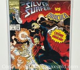 MaxSold Auction: Marvel Silver Surfer vs. Dracula #1 Comic  - Burlington (Ontario, Canada) SELLER MANAGED Estate Sale Online Auction - Fairview Street (STORAGE)