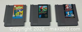 MaxSold Auction: Nintendo Entertainment System (NES) Game Cartridge X 3  - Burlington (Ontario, Canada) SELLER MANAGED Estate Sale Online Auction - Fairview Street (STORAGE)