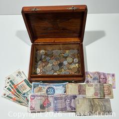MaxSold Auction: Old Worldwide Coins and Banknotes in Cigar Box - Burlington (Ontario, Canada) SELLER MANAGED Estate Sale Online Auction - Fairview Street (STORAGE)