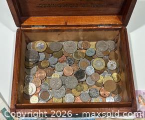 MaxSold Auction: Old Worldwide Coins and Banknotes in Cigar Box - Burlington (Ontario, Canada) SELLER MANAGED Estate Sale Online Auction - Fairview Street (STORAGE)