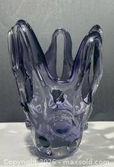 MaxSold Auction: Stunning Large Purple Art Glass Stretch Vase - Burlington (Ontario, Canada) SELLER MANAGED Estate Sale Online Auction - Fairview Street (STORAGE)