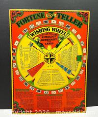 MaxSold Auction: Vintage 1933 Fortune Teller Wishing Wheel Game + Turtle Puzzle - Burlington (Ontario, Canada) SELLER MANAGED Estate Sale Online Auction - Fairview Street (STORAGE)