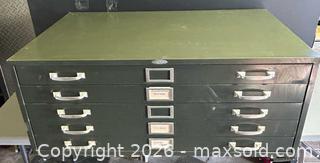 MaxSold Auction: Vintage Art/ Map 5 Drawer Flat File Steel Cabinet - Burlington (Ontario, Canada) SELLER MANAGED Estate Sale Online Auction - Fairview Street (STORAGE)