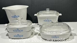 MaxSold Auction: Vintage Collection Of Blue Cornflower Corning Ware incl 1-quart (4-cup) Measuring Bowl - Burlington (Ontario, Canada) SELLER MANAGED Estate Sale Online Auction - Fairview Street (STORAGE)