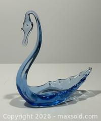 MaxSold Auction: Vintage Stunning Hand-Blown Blue Glass Swan Dish - Burlington (Ontario, Canada) SELLER MANAGED Estate Sale Online Auction - Fairview Street (STORAGE)