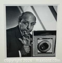 MaxSold Auction: Yousuf Karsh (1908-2002) Framed Photograph Self Portrait c/w Camera - Burlington (Ontario, Canada) SELLER MANAGED Estate Sale Online Auction - Fairview Street (STORAGE)