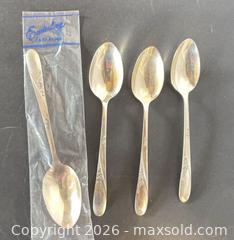 MaxSold Auction: Easterling Sterling Silver Teaspoons (Set of 4) - Lakeshore (Maidstone)(Ontario, Canada) PARTNER MANAGED Estate Sale Online Auction - County Road 42