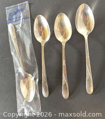 MaxSold Auction: Easterling Sterling Silver Teaspoons (Set of 4) - Lakeshore (Maidstone)(Ontario, Canada) PARTNER MANAGED Estate Sale Online Auction - County Road 42