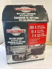 MaxSold Auction: MotoMaster Battery Charger & Engine Start 6V/12V 011-1505-8 - Lakeshore (Maidstone)(Ontario, Canada) PARTNER MANAGED Estate Sale Online Auction - County Road 42