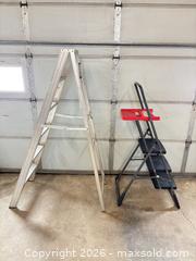 MaxSold Auction: Pair: Aluminum A-Frame Step Ladder & 3-Step Folding Step Stool - Lakeshore (Maidstone)(Ontario, Canada) PARTNER MANAGED Estate Sale Online Auction - County Road 42