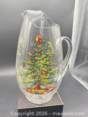 MaxSold Auction: Fitz & Floyd glass pitcher  - Markham (Ontario, Canada) SELLER MANAGED Downsizing Online Auction - Loring Crescent