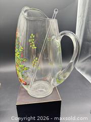 MaxSold Auction: Fitz & Floyd glass pitcher  - Markham (Ontario, Canada) SELLER MANAGED Downsizing Online Auction - Loring Crescent